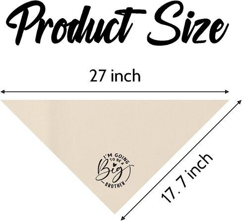 Big Brother Dog Bandana ، Beige Pet Dog Dicf Association ، إعلان الحمل الكشف عن الطفل ، وشاح Triangle Pet Dogs ، وحيوانات الحيوانات الأليفة للكلاب الصغيرة المتوسطة in Kuwait