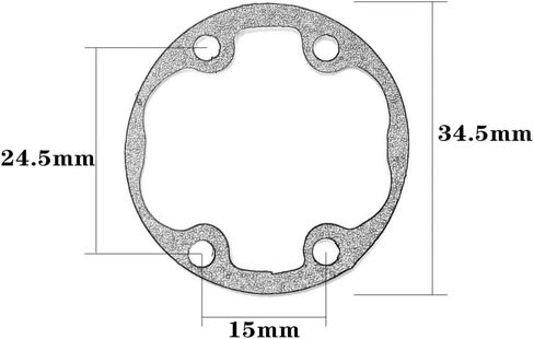 #AR310875 Diff. حشية التفاضلية 3pcs لـ Arrma 1/10 Senton Big Rock Granite 3S V3 Outcast Kraton Vorteks Concaction 1/8 Typhon RC Car Parts in Saudi Arabia