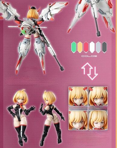 Hemoxian BigFirebird x Plastic Model Kits: Full-Time Jijia, Kelly Janet, Mecha Musume, Anime Style Collectible Action Figures in Saudi Arabia