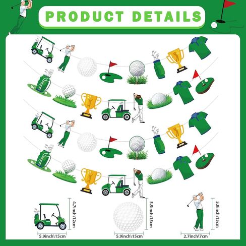 Golf Party Decorations - Golf Birthday Decorations Golf Themed Party Decorations Golf Decor Golf Banner Retirement Party Decor for Golf Lover in Saudi Arabia
