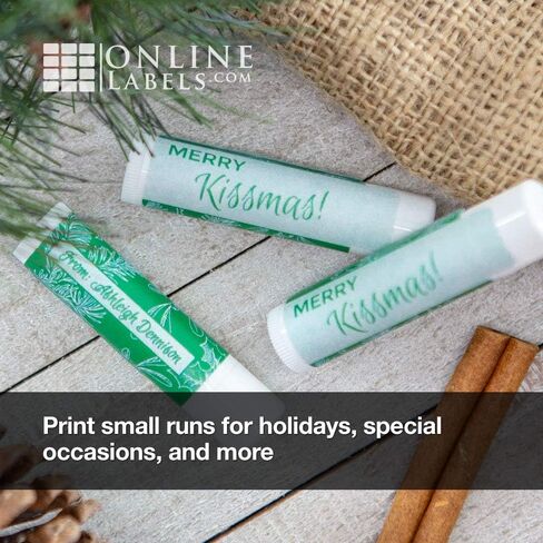 2.125 x 2.125 Waterproof Lip Balm Labels (Laser Printers Only) - Pack of 120 Labels, 10 Sheets - OnlineLabels in Kuwait