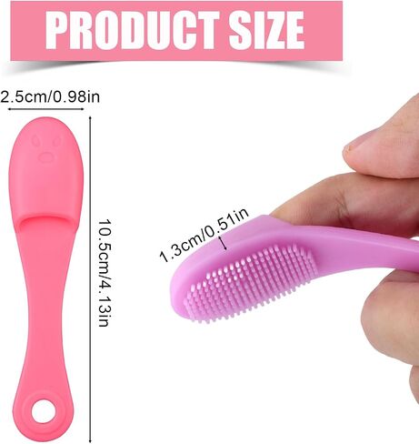 6pcs Cat Cat Chin Brushes ، 2025 New Soft Silicone Cleaner Pet Finger Finger -Frush Cats Chin Scrubber Brush Combs في تصميم محسّن للكلاب الأليفة التي تواجه تنظيف الاستمالة in Saudi Arabia