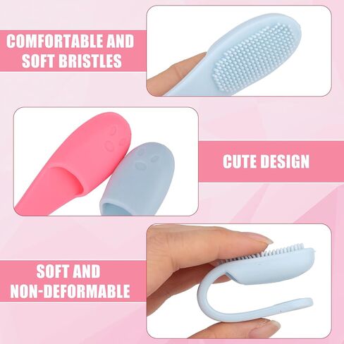 6pcs Cat Cat Chin Brushes ، 2025 New Soft Silicone Cleaner Pet Finger Finger -Frush Cats Chin Scrubber Brush Combs في تصميم محسّن للكلاب الأليفة التي تواجه تنظيف الاستمالة in Saudi Arabia