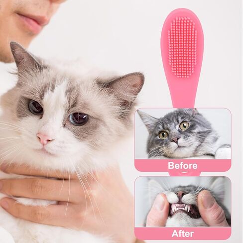 6pcs Cat Cat Chin Brushes ، 2025 New Soft Silicone Cleaner Pet Finger Finger -Frush Cats Chin Scrubber Brush Combs في تصميم محسّن للكلاب الأليفة التي تواجه تنظيف الاستمالة in Saudi Arabia