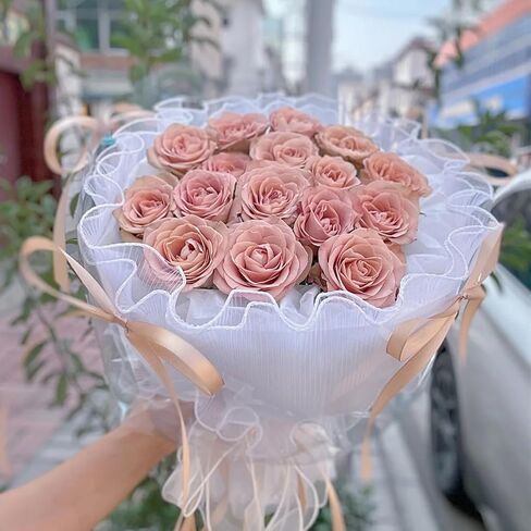 4 Yards Flower Wrapping Mesh Paper, Flower Wrapping Paper Wrinkled Wavy Net Yarn Bouquet Papers Bouquets Floral Packaging Mesh for Bouquet Wedding Anniversary DIY Flowers Shop(Black) in Saudi Arabia