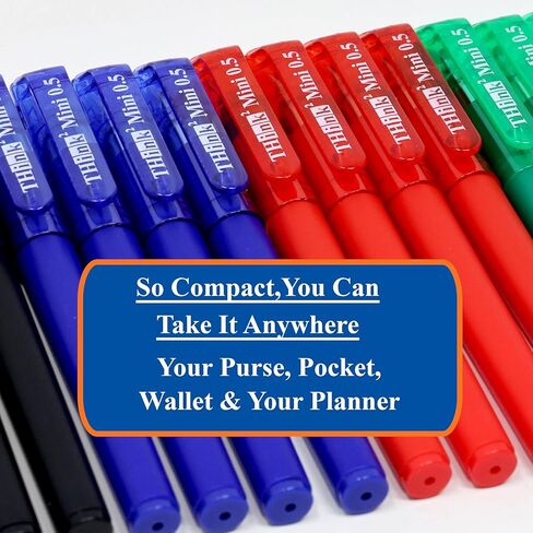 THINK2MASTER [24 Pens - Purple Ink Think2 0.5mm Pocketable Mini Gel Pens. (24 Purple) Fine Point Small Rollerball Pens with Smooth Quick Drying Ink. in Kuwait