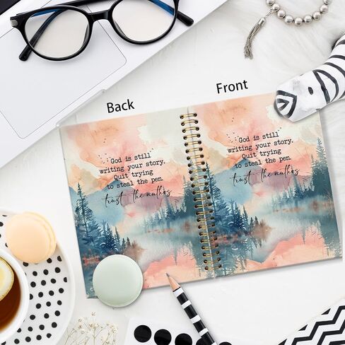 JRTW Christian Notebook Journal, God Is Still Writing Your Story Inspirational Scripture Journal for Women, Bible Journaling Notebooks for Note Taking, Spiral Notebook 5.5x8.3 Inch in Saudi Arabia