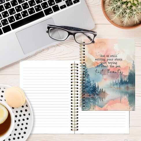 JRTW Christian Notebook Journal, God Is Still Writing Your Story Inspirational Scripture Journal for Women, Bible Journaling Notebooks for Note Taking, Spiral Notebook 5.5x8.3 Inch in Saudi Arabia