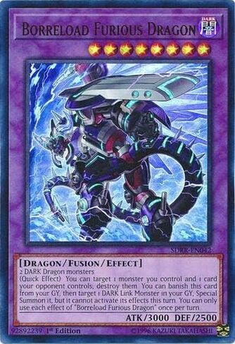 Yu-Gi-Oh! - Borreload Furious Dragon - SDRR-EN042 - Ultra Rare - 1st Edition - Structure Deck: Rokket Revolt in Saudi Arabia