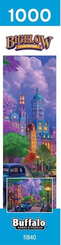 Buffalo Games - Bigelow Illustrations - Night and Day - City at Dusk - 1000 Piece Jigsaw Puzzle for Adults - Challenging Puzzle Perfect for Game Nights - Finished Size is 26.75 x 19.75 in Saudi Arabia