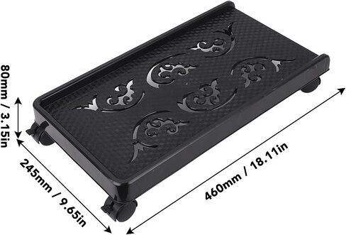 ciciglow Convenient Computer Tower Stand Easy to Assemble Mobile CPU Holder, for Flower Pot Shelf, 1 Tray 4 Wheels, 30KG in Saudi Arabia