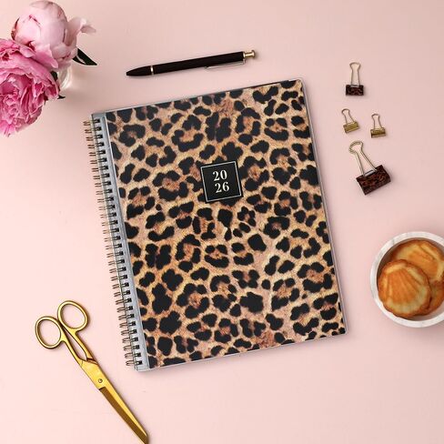 Blue Sky Rachel Parcell 2026 Weekly and Monthly Planner Calendar, January 2026 - December 2026, 8.5" x 11", Clear Pocket Cover, Durable Twin Wire Binding, Laminated Tabs, Storage Pocket, Stickers, Ana in Saudi Arabia