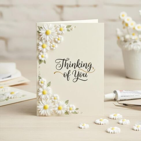Daisy Flowers Craft Kit, 50 Pcs Resin Daisies in 3 Sizes with Storage Box, Flat Back Floral Embellishments for DIY Scrapbooking, Home Wedding Party Decor, Food Safe Decoration in Saudi Arabia