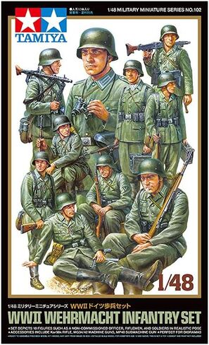 Tamiya 1/48 WWII WEHRMACHT SETANTRY SET TAM32602 العسكرية الأخرى in Saudi Arabia