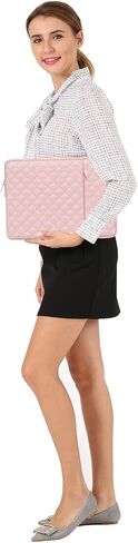 MOSISO Compatible with MacBook Air 13 inch Case 2024 2023 2022 M3 A3113 M2 A2681 Touch ID, Plastic Hard Shell Case&Keyboard Cover&Screen Film&Pouch&Bag with Pocket&Small Case, Crystal Clear&Chalk Pink in Saudi Arabia