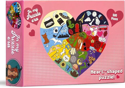 ERAS Puzzle Heart Shaped, Jigsaw Puzzles – Puzzles for Adults, Gift for Couples, Friends & Puzzle Lovers – Premium Quality Pieces (500 Pieces) in Saudi Arabia
