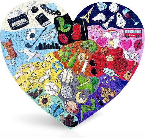 ERAS Puzzle Heart Shaped, Jigsaw Puzzles – Puzzles for Adults, Gift for Couples, Friends & Puzzle Lovers – Premium Quality Pieces (500 Pieces) in Saudi Arabia