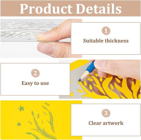 FINGERINSPIRE Tree of Life Metal Journal Stencil Stars Metal Painting Template Stainless Steel Multifunctional Planner Metal Stencils Templates for Wood Burning DIY, Engraving, Painting, Scrapbooking in Saudi Arabia