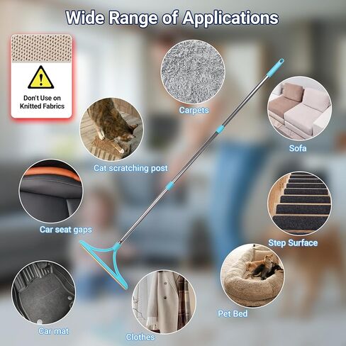 3 في 1 أشعل النار في السجاد لإزالة شعر الحيوانات الأليفة 55 بوصة لشعر الحيوانات الأليفة ، مزيل شعر القط مع 3 أوضاع قابلة للتعديل ، مزيل الشعر الأليفة القابل لإعادة الاستخدام مزيل الشعر العميق مزيل منظف الشعر للسجاد ، الحصير ، الأريكة ، الأثاث in Saudi Arabia