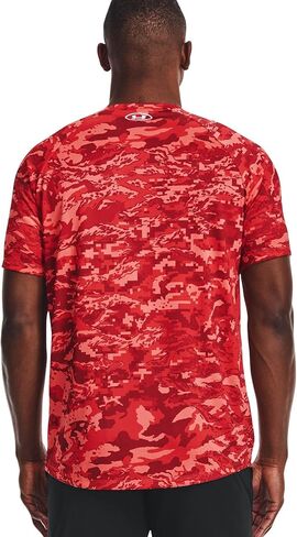 قميص UA Tech ABC Camo فضفاض بأكمام قصيرة للرجال من Under Armour مقاس متوسط in Saudi Arabia