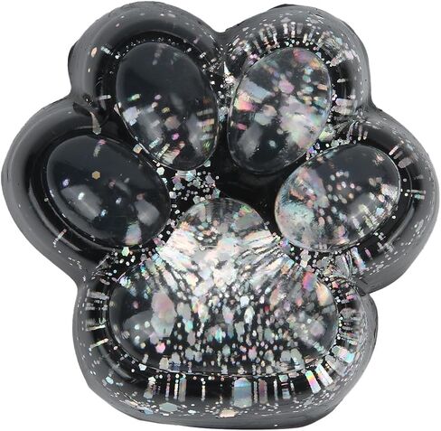 Cat Paw Squeeze Toy, Glitter Jelly Kitty Cute Cat Paw Kawaii Soft Squeeze Fidget Stress Sensory Novelty Toys for Kids Adults School Office (Gold Starry Sky) in Saudi Arabia