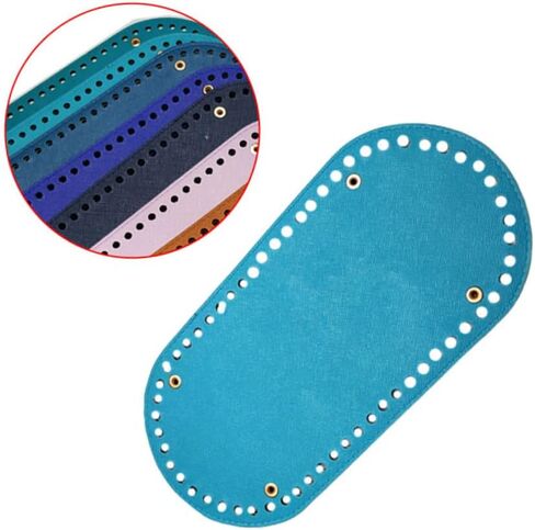 Gogogmee Handbag Insert Shaper Knitting Crochet Bottom Pad Pu Leather Bag Shaper Nail Bottom Shaper Pad Knitting Bag Bottom Crochet Bags Nail Bottom Leather Purses Tode Material Manicure in Saudi Arabia