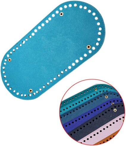 Gogogmee Handbag Insert Shaper Knitting Crochet Bottom Pad Pu Leather Bag Shaper Nail Bottom Shaper Pad Knitting Bag Bottom Crochet Bags Nail Bottom Leather Purses Tode Material Manicure in Saudi Arabia