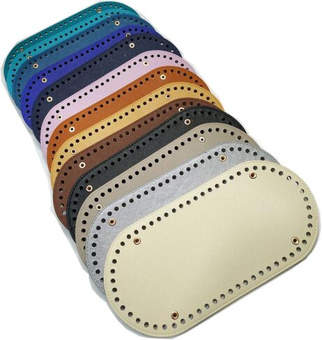 Gogogmee Handbag Insert Shaper Knitting Crochet Bottom Pad Pu Leather Bag Shaper Nail Bottom Shaper Pad Knitting Bag Bottom Crochet Bags Nail Bottom Leather Purses Tode Material Manicure in Saudi Arabia