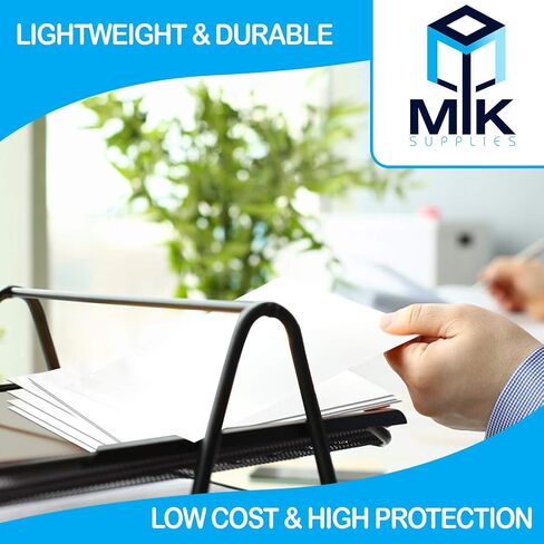 White Poly Mailers (Non Bubble) Pack of 100 | 2.5mil Thickness Plastic Shipping Bags Envelopes with Self Adhesive Strip | Waterproof and Tear Resistant Postal Bags | (10x13) in Saudi Arabia