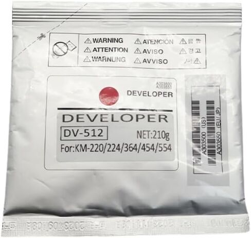 1PCS DV512 Developer Powder Compatible with Models C224 C284 C364 C454 C554 C284 C364 C454 C554 C554e Import(Y) in Saudi Arabia