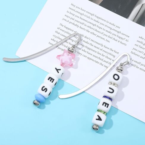 40 PCS Idemarks Idearks DIY Metal Bar Bar Bar Mongmark for Beads Modern Bead Craft Jewelry Hawh Gift for Book Book Student Support Office Supplies (Silver) in Saudi Arabia