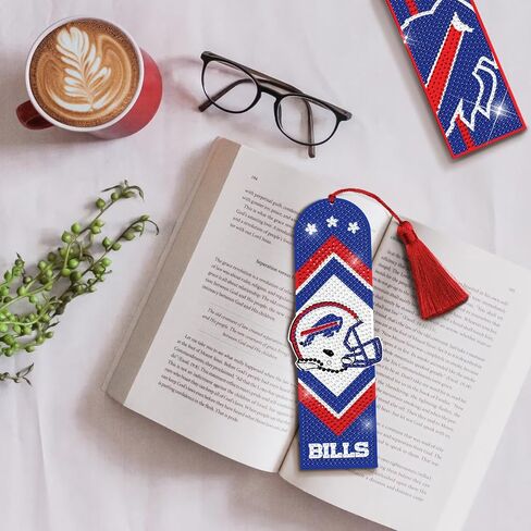 Diamond Art Bookmarks, 4 PCS Diamond Painting Acrylic Bookmarks with Tassel, Gift for Reader Crafts Lovers in Saudi Arabia