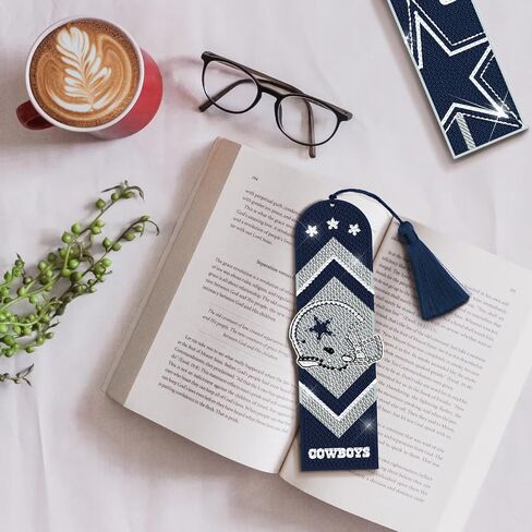 Diamond Art Bookmarks, 4 PCS Diamond Painting Acrylic Bookmarks with Tassel, Gift for Reader Crafts Lovers in Saudi Arabia