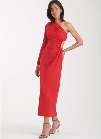 Simplicity Misses' One Shoulder Knit Dress Sewing Pattern Packet, Design Code S9885, Sizes 18-20-22-24-26 in Saudi Arabia