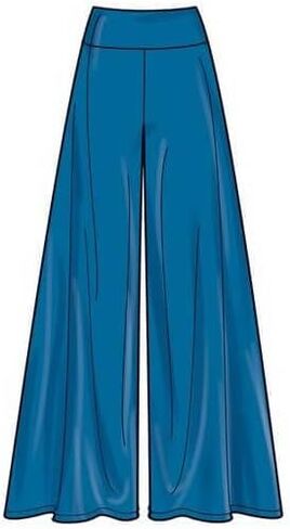 Simplicity Misses Asymmetrical Knit Tops, Wide Leg Pants and Slim Skirt Sewing Pattern Packet, Design Code S9789, Sizes 4-6-8-10-12, Multicolor in Saudi Arabia