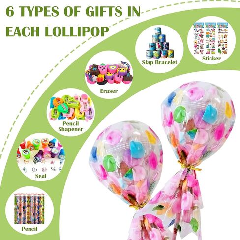 تفضل بحفلات Lollipop للأطفال ، 24 Pack Giant Lollipop Return Gifts for Birthday Form in Kuwait