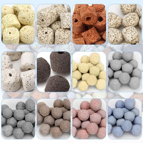 Bio Aquarium Filter Media, Bio Ceramic Ring Balls Media Set for Aquarium Filter, Pond and Fish Tank (500g, 1.1lb) in Saudi Arabia