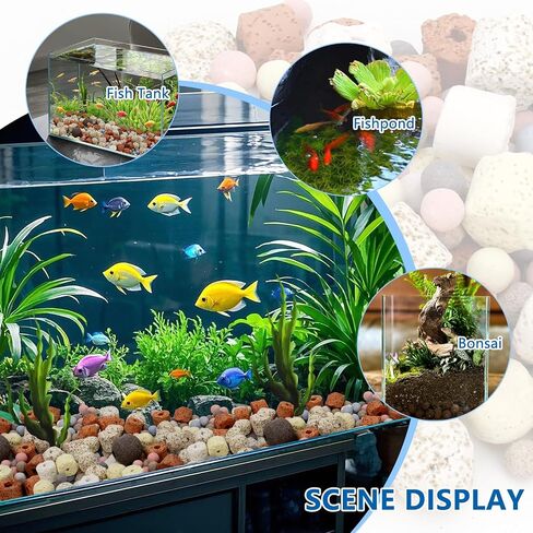 Bio Aquarium Filter Media, Bio Ceramic Ring Balls Media Set for Aquarium Filter, Pond and Fish Tank (500g, 1.1lb) in Saudi Arabia