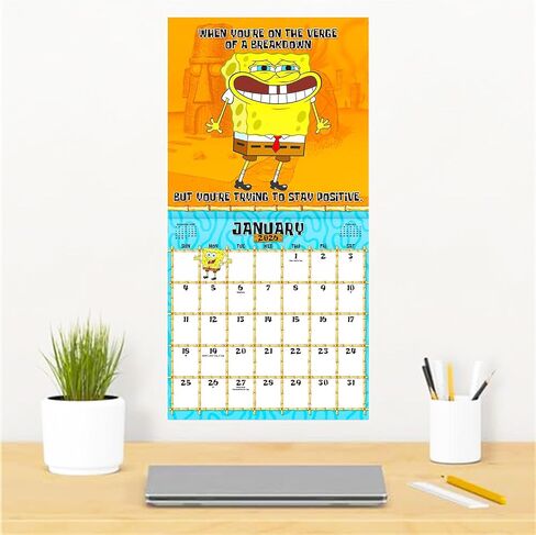 SPONGEBOB Squarepants Calendar 2026 - Deluxe 2026 SPONGEBOB حزمة التقويم مع أكثر in Saudi Arabia