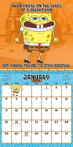 SPONGEBOB Squarepants Calendar 2026 - Deluxe 2026 SPONGEBOB حزمة التقويم مع أكثر in Saudi Arabia