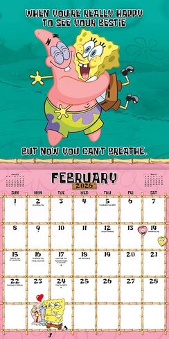 SPONGEBOB Squarepants Calendar 2026 - Deluxe 2026 SPONGEBOB حزمة التقويم مع أكثر in Saudi Arabia