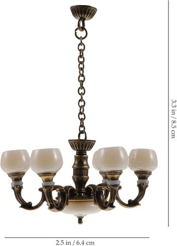 Homsfou Dollhouse Lights ثورة صغيرة السقف ضوء الأثاث المصغر مصابيح قلادة قلادة ديكور الديكور المصغرة ملحقات مصغرة ديكورات منزل للأضواء الزخرفية المنزلية عتيقة عتيقة in Saudi Arabia