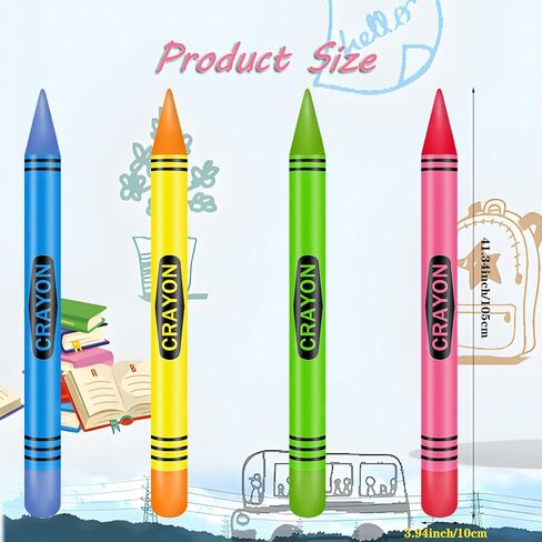 بالون عملاق قابلة للنفخ - يعود إلى زينة بالونات المدارس - لوازم الحفلات والهدايا - (4Crayons) in Kuwait