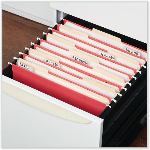 Universal Deluxe Bright Color Hanging File Folders, Letter Size, 1/5-Cut Tabs, Red, 25/Box in Saudi Arabia