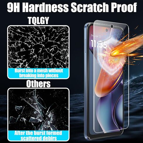واقي شاشة TQLGY من 3 عبوات لهاتف Samsung Galaxy A13 5G مع 3 عبوات واقٍ لعدسات الكاميرا، فيلم من الزجاج المقسى، صلابة 9H - HD - خالٍ من الفقاعات - مضاد للخدش - سهل التركيب in Kuwait
