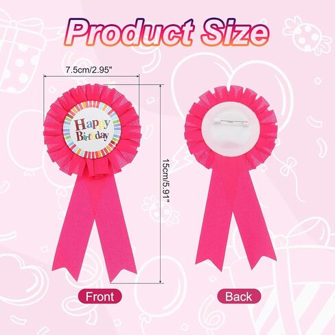 Patikil 6 "× 3" جائزة عيد ميلاد الشريط ، جائزة بروش الشريط بروش دبوس شارة صفيحة دبوس للبالغين ملحقات احتفال الحفلات للنساء ، البرتقالي in Saudi Arabia