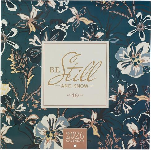 Christian Art Gifts 2026 Large 12 Month Encouraging Scripture Wall Calendar for Women: Know the Plans Inspiring Monthly Bible Verses, Cute Multicolor Floral Designs, Office, Kitchen, Bedroom, 10 x 10 in Saudi Arabia