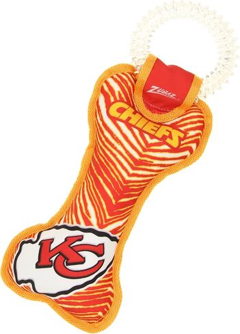 Zubaz NFL Team Logos and Colors Ring Tug Toy with Squeaker for Dogs, Buffalo Bills in Saudi Arabia