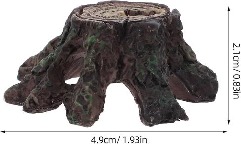 Balacoo Mini Aquarium Tree Stump Decorations: Resin Hollow Tree Trunk Ornament, Aquarium Cave Decor, Betta Fish Tank Driftwood Decor in Saudi Arabia