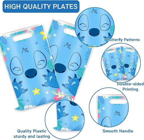 Lanhyer 30pcs Stitch Party Gift Decortations for Baby Shower Stitch Gift Vals Cartoonshed Birthday Party Decorations in Saudi Arabia